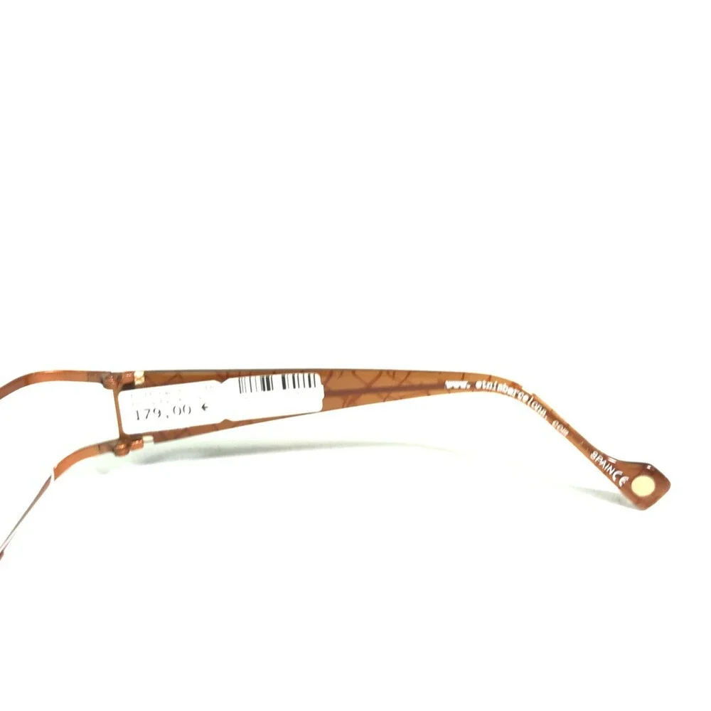 Etnia Barcelona Eyeglasses Frames Naples BR/OG Brown Rectangular 47-20-130